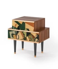 Storyz Table De Chevet Multicolore 2 Tiroirs L 58 Cm -Boutique Maisons du Monde table de chevet multicolore 2 tiroirs l 58 cm 32