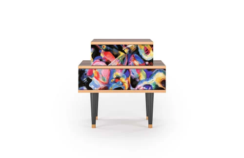 Storyz Table De Chevet Multicolore 2 Tiroirs L 58 Cm 3 Storyz Table De Chevet Multicolore 2 Tiroirs L 58 Cm
