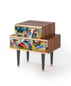 Storyz Table De Chevet Multicolore 2 Tiroirs L 58 Cm 10 Storyz Table De Chevet Multicolore 2 Tiroirs L 58 Cm -Boutique Maisons du Monde table de chevet multicolore 2 tiroirs l 58 cm 8