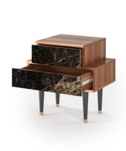 Storyz Table De Chevet Noir 2 Tiroirs L 58 Cm -Boutique Maisons du Monde table de chevet noir 2 tiroirs l 58 cm 11