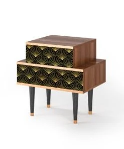 Storyz Table De Chevet Noir 2 Tiroirs L 58 Cm -Boutique Maisons du Monde table de chevet noir 2 tiroirs l 58 cm 2