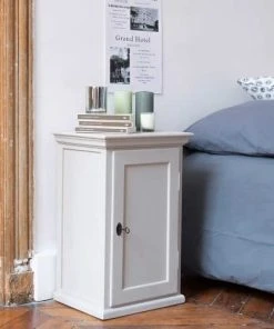Passage Vernet Table De Chevet Parisienne 1 Porte Gris -Boutique Maisons du Monde table de chevet parisienne 1 porte gris 1