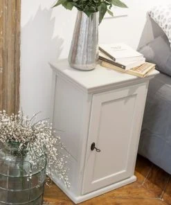 Passage Vernet Table De Chevet Parisienne 1 Porte Gris -Boutique Maisons du Monde table de chevet parisienne 1 porte gris 2