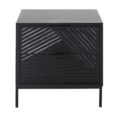 Maisons Du Monde Table De Chevet Professionnelle En Manguier Massif Et Métal Noirs 3 Maisons Du Monde Table De Chevet Professionnelle En Manguier Massif Et Métal Noirs