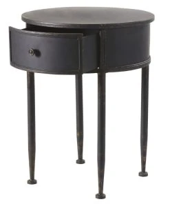 Maisons Du Monde Table De Chevet Ronde 1 Tiroir En Métal Noir -Boutique Maisons du Monde table de chevet ronde 1 tiroir en metal noir 1000 8 5 187416 3