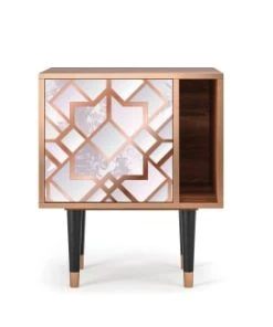 Storyz Table De Chevet Rose Clair 1 Porte L 58 Cm