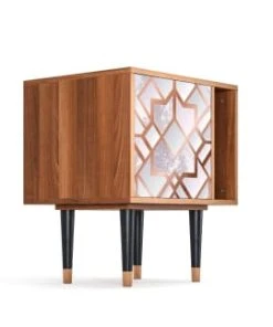 Storyz Table De Chevet Rose Clair 1 Porte L 58 Cm -Boutique Maisons du Monde table de chevet rose clair 1 porte l 58 cm 3