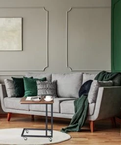 RED DECO Table De Chevet Roulante Médium MDF Marron H60CM -Boutique Maisons du Monde table de chevet roulante medium mdf marron h60cm 4