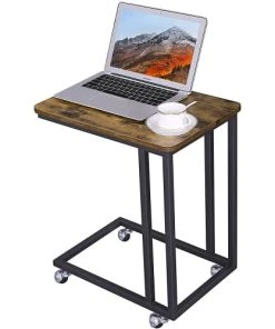 RED DECO Table De Chevet Roulante Médium MDF Marron H60CM -Boutique Maisons du Monde table de chevet roulante medium mdf marron h60cm 5