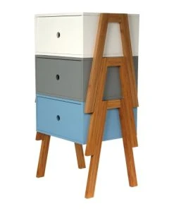 The Home Deco Factory Table De Chevet Scandi L. 44 X H. 45 Cm Gris -Boutique Maisons du Monde table de chevet scandi l 44 x h 45 cm gris 4