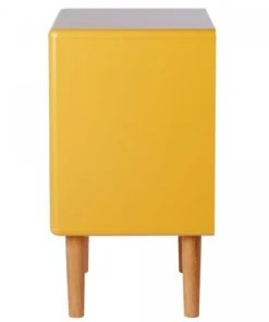 Meubles & Design Table De Chevet Scandinave Avec Tiroir Et Niche Moutarde -Boutique Maisons du Monde table de chevet scandinave avec tiroir et niche moutarde 3