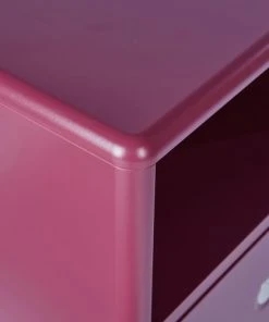 Meubles & Design Table De Chevet Scandinave Avec Tiroir Et Niche Rose -Boutique Maisons du Monde table de chevet scandinave avec tiroir et niche rose 4