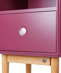Meubles & Design Table De Chevet Scandinave Avec Tiroir Et Niche Rose -Boutique Maisons du Monde table de chevet scandinave avec tiroir et niche rose 5