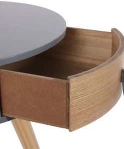 The Home Deco Factory Table De Chevet Scandinave Grise -Boutique Maisons du Monde table de chevet scandinave grise 2