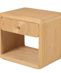 Zago Table De Chevet Style Bohème Rotin Naturel H 52 Cm 1 Tiroir Wapa -Boutique Maisons du Monde table de chevet style boheme rotin naturel h 52 cm 1 tiroir wapa 2