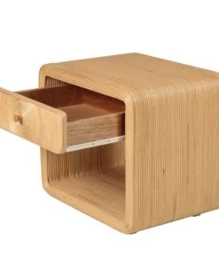 Zago Table De Chevet Style Bohème Rotin Naturel H 52 Cm 1 Tiroir Wapa -Boutique Maisons du Monde table de chevet style boheme rotin naturel h 52 cm 1 tiroir wapa 5
