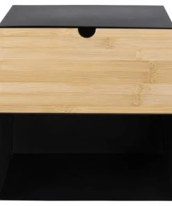 CONCEPT USINE Table De Chevet Suspendue Noire