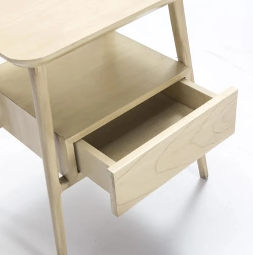 Thai Natura Table De Chevet Tradition 1 Tiroir En Bois Clair 4 Thai Natura Table De Chevet Tradition 1 Tiroir En Bois Clair – Image 2