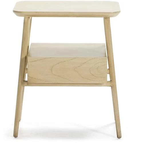 Thai Natura Table De Chevet Tradition 1 Tiroir En Bois Clair 5 Thai Natura Table De Chevet Tradition 1 Tiroir En Bois Clair – Image 3