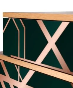 Storyz Table De Chevet Vert 2 Tiroirs L 58 Cm -Boutique Maisons du Monde table de chevet vert 2 tiroirs l 58 cm 4