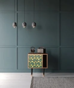 Storyz Table De Chevet Vert Et Jaune 1 Porte L 58 Cm -Boutique Maisons du Monde table de chevet vert et jaune 1 porte l 58 cm 1