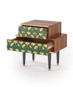 Storyz Table De Chevet Vert Et Jaune 2 Tiroirs L 58 Cm -Boutique Maisons du Monde table de chevet vert et jaune 2 tiroirs l 58 cm 5