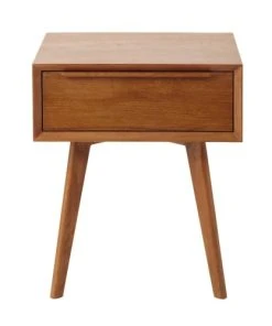 Maisons Du Monde Table De Chevet Vintage 1 Tiroir En Chêne Massif