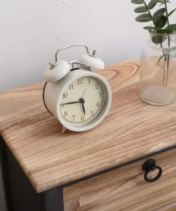 Mobili Rebecca Table De Chevet Vintage 2 Tiroirs En Bois Naturel Et Noir -Boutique Maisons du Monde table de chevet vintage 2 tiroirs en bois naturel et noir 3