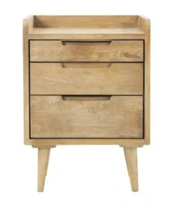 Maisons Du Monde Table De Chevet Vintage 3 Tiroirs En Manguier