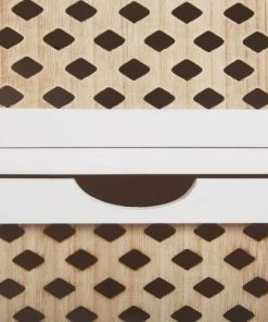 Beliani Table De Nuit à 3 Tiroirs En Bois Et Blanc -Boutique Maisons du Monde table de nuit a 3 tiroirs en bois et blanc 3