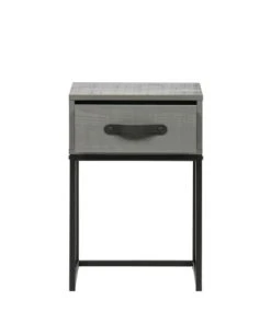 WOOOD Table De Nuit En Pin Massif Gris 11 WOOOD Table De Nuit En Pin Massif Gris -Boutique Maisons du Monde table de nuit en pin massif gris 3