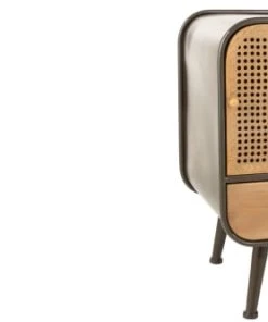 HELLIN Table De Nuit Industriel En Métal 1 Porte Et 1 Tiroir -Boutique Maisons du Monde table de nuit industriel en metal 1 porte et 1 tiroir 5