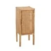 CALICOSY Table De Nuit Rotin Naturel