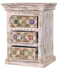 GINER Y COLOMER Table En Manguier Avec Détails En Céramique Et Bronze -Boutique Maisons du Monde table en manguier avec details en ceramique et bronze 2