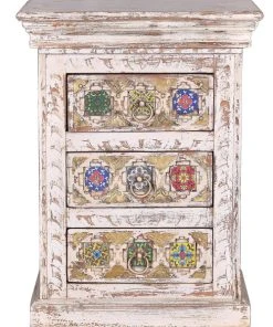 GINER Y COLOMER Table En Manguier Avec Détails En Céramique Et Bronze