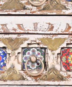 GINER Y COLOMER Table En Manguier Avec Détails En Céramique Et Bronze -Boutique Maisons du Monde table en manguier avec details en ceramique et bronze 3