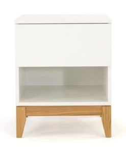 Woodman Table Et Chevet Design Scandinave 1 Niche Blanc