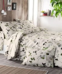 Home Maison Taie D'oreiller "nature Et Feuillages" Coton Ecru 70x50 -Boutique Maisons du Monde taie d oreiller nature et feuillages coton ecru 70x50 2
