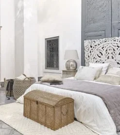 Maisons Du Monde Tête De Lit 140 En Manguier Massif Sculpté Blanc -Boutique Maisons du Monde tete de lit 140 en manguier massif sculpte blanc 1000 10 4 186636 3