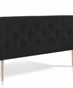 HOMN Tête De Lit 140x100 Cm, Capitonnée Tissu Anthracite, épaisseur De 8 Cm -Boutique Maisons du Monde tete de lit 140x100 cm capitonnee tissu anthracite epaisseur de 8 cm oslo