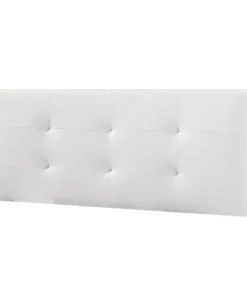 HOMN Tête De Lit 140x60 Cm Blanc, Cuir Synthétique