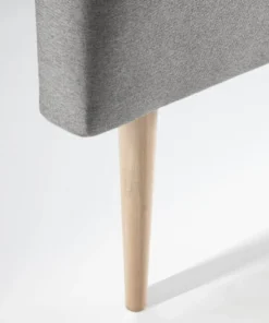 HOMN Tête De Lit 150x100 Cm, Capitonnée Tissu Gris -Boutique Maisons du Monde tete de lit 150x100 cm capitonnee tissu gris 2