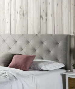 HOMN Tête De Lit 150x60 Cm, Losanges En Tissu Gris, 8 Cm D'épaisseur -Boutique Maisons du Monde tete de lit 150x60 cm losanges en tissu gris 8 cm d epaisseur 1