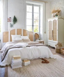 Maisons Du Monde Tête De Lit 160/180 Blanc Cassé Et Cannage En Rotin -Boutique Maisons du Monde tete de lit 160 180 blanc casse et cannage en rotin 1000 14 26 219909 5