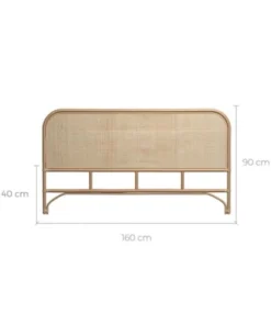 Rendez Vous Déco Tête De Lit 160 Cm En Rotin Naturel -Boutique Maisons du Monde tete de lit 160 cm en rotin naturel 2