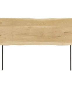 Maisons Du Monde Tête De Lit 160 En Chêne Massif Et Métal Noir