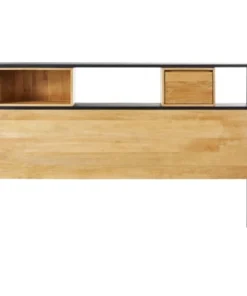 Maisons Du Monde Tête De Lit 160 En Manguier Massif Et Métal Noir