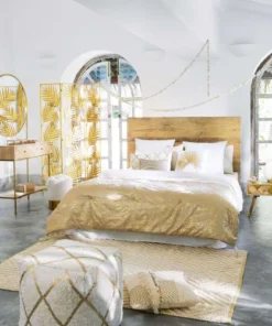 Maisons Du Monde Tête De Lit 160 En Manguier Massif Motifs Dorés -Boutique Maisons du Monde tete de lit 160 en manguier massif motifs dores 1000 10 39 175314 5