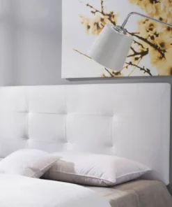 HOMN Tête De Lit 160x60 Cm Blanc, Cuir Synthétique 9 HOMN Tête De Lit 160x60 Cm Blanc, Cuir Synthétique -Boutique Maisons du Monde tete de lit 160x60 cm blanc cuir synthetique 5