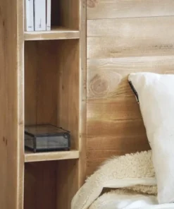 Dendro Tête De Lit 198 X 120 Avec Rangement Bois Massif -Boutique Maisons du Monde tete de lit 198 x 120 avec rangement bois massif 2